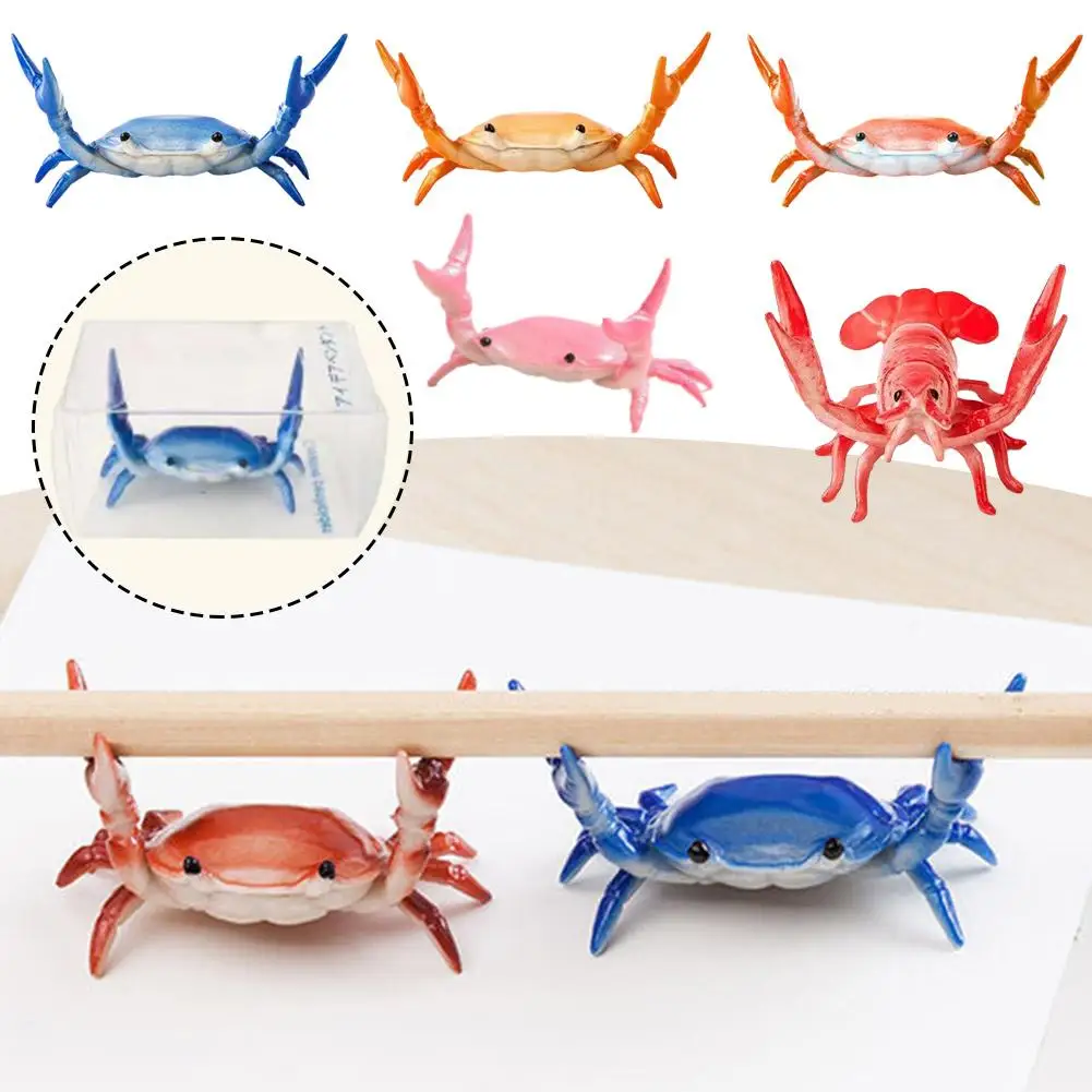 Easy To Hold Useful Weightlifting Crab Pen Holder Bright Color Simulation Crab Pen Glasses Holder For Students