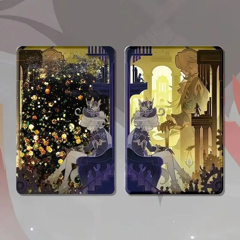 

Game Cosplay Neuvillette Furina Cartoon Acrylic Flowing Quicksand Mahjong Ornament Student Collect Gifts