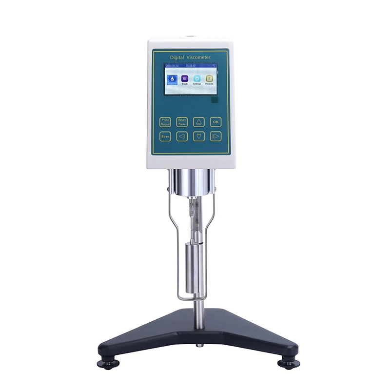 Lab Instrument Rotary Pointer Viscometer High Precision Paint Viscosity Tester With Temperature Sensor Cosmetics Oil Testing