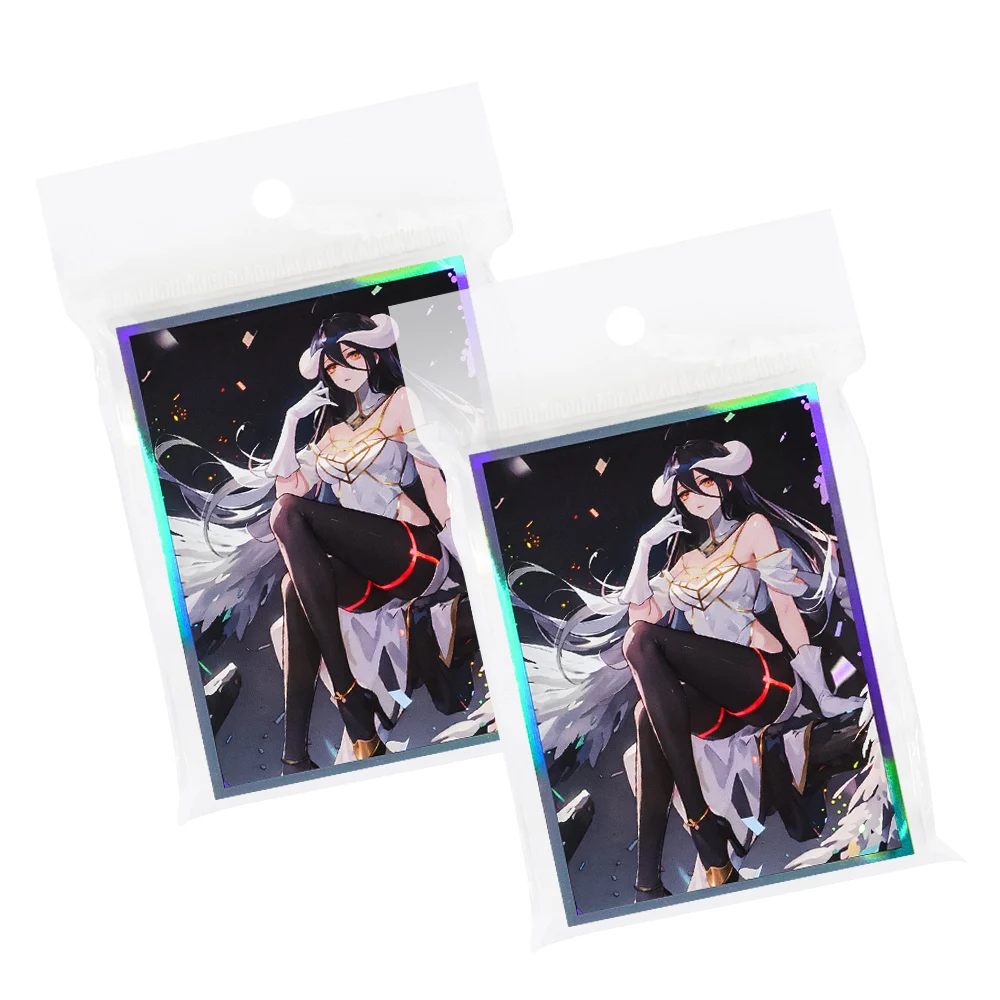 67 × 92 มม.120PCS Albedo ใหม่อะนิเมะการ์ดเกมกระดานการ์ด Protector การ์ด PTCG SHIELD การ์ดสําหรับ MGT การ์ด