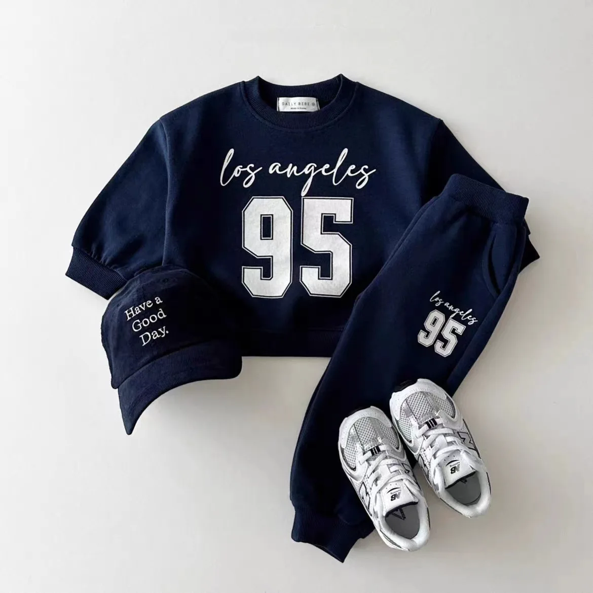 Boys Digit Print Sweatshirt + Pants 2pcs Suit Girls Tracksuit Kids Sports Set 2025 Autumn New Children Long Sleeve Clothes Set