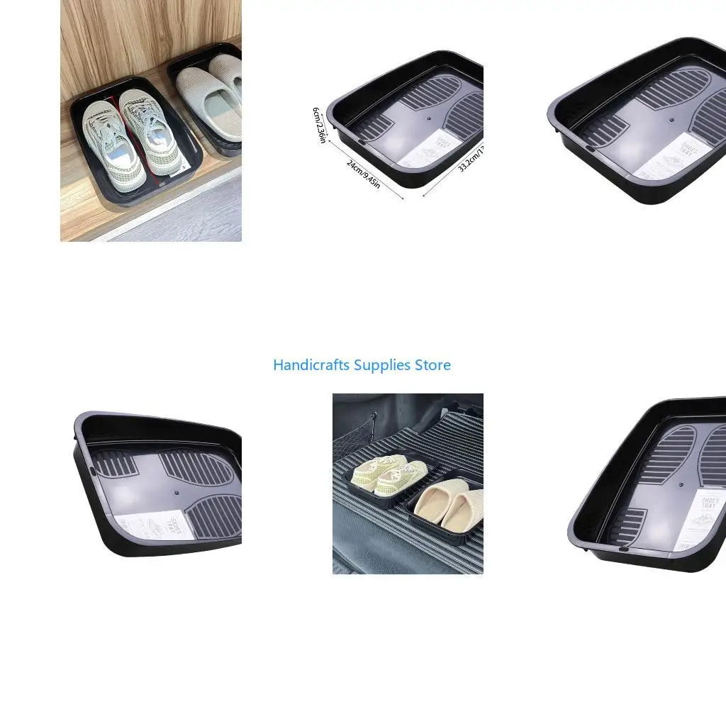 R1WA Convenient Shoe and Miscellaneous Storage Tray Multipurpose Plastic