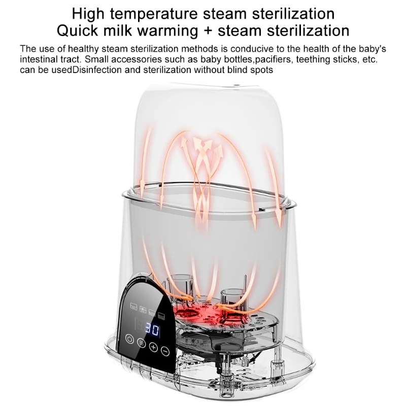 Calentador biberones para bebé, esterilizador, calentador alimentos para leche materna, termostato inteligente D5QA