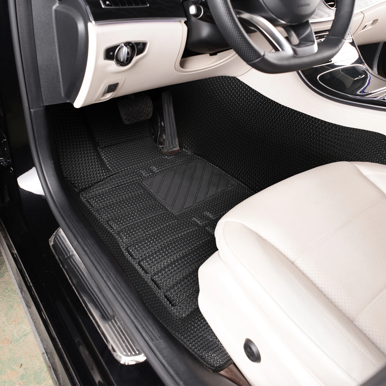 سجادة متينة مانعة للانزلاق لأرضية السيارة دودج رام ، سجادة سهلة التنظيف ، سجادة أرضية مقاومة للاهتراء ، كابينة عمل كلاسيكية-من طراز CrewCab #2