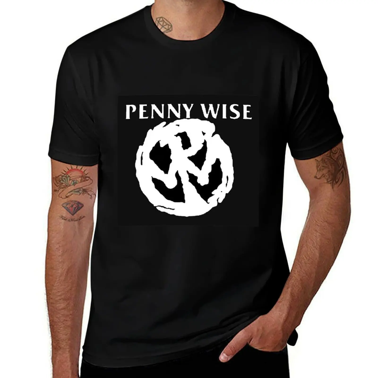 

top album pennywise band Classic T-Shirt cotton tshirt 100% t shirt custom print T-Shirt