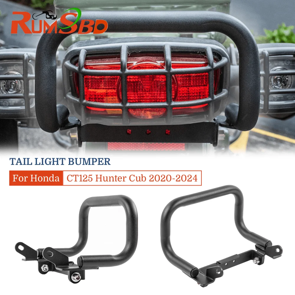 

CT125 Huntercub Motorcycle Tail Light Bumper Protector For Honda CT 125 Hunter Cub 2020-2024 Rear Tail Lamp Crash Protection Bar