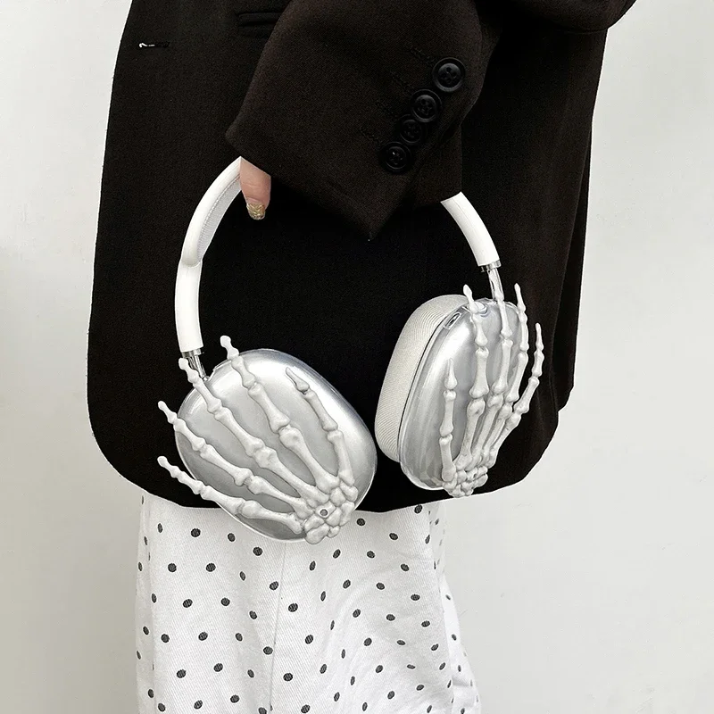 Skeleton Hand 3D Protective Case for Apple Airpods Max Headphones Cover Anti-scratch Soft Earphone Accessories