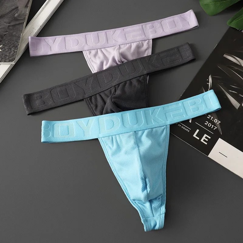 

Men Sexy Thongs And G Strings Low Waist Pouch Jock Strap Enhance T-Back High Elastic Bikini Slip Homme Skinny Underpants