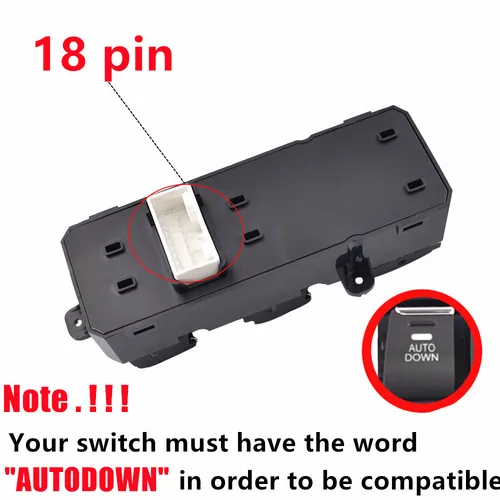 Imagen 2 del producto 93570-D3050 interruptor elevador de ventana automotriz lado del conductor para Hyundai Tucson 2016 2017 2018 2019