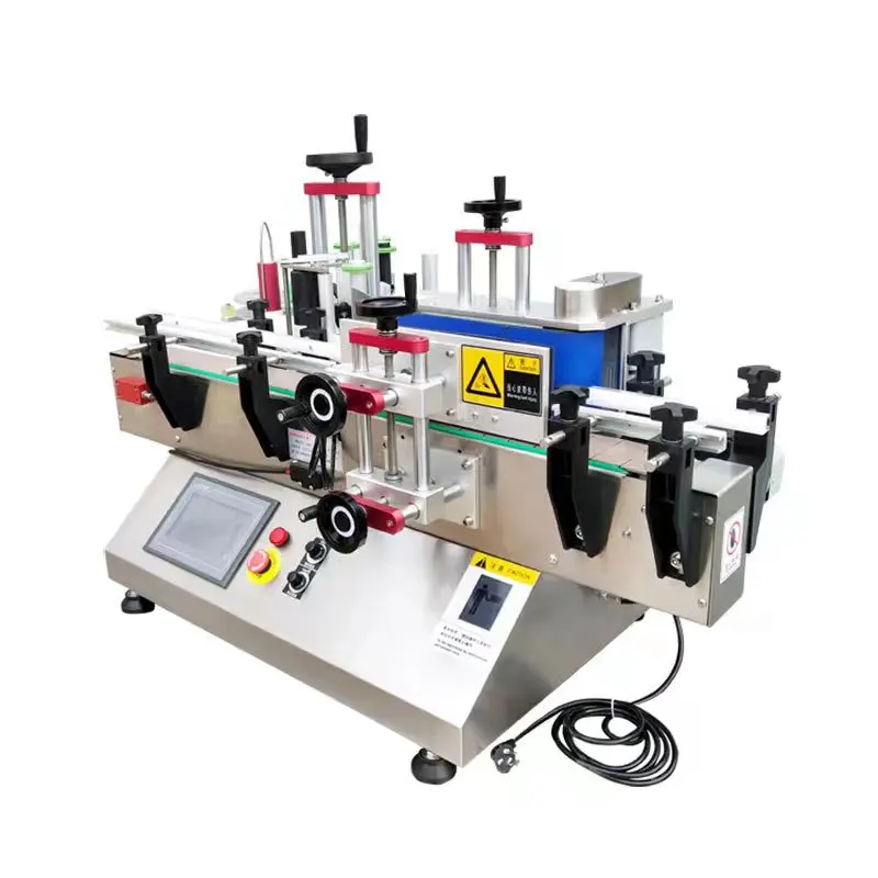 Hot Sale Automatic Desktop Labeling Machine For Round Bottles Easy To Operate Round Bottle Labeler