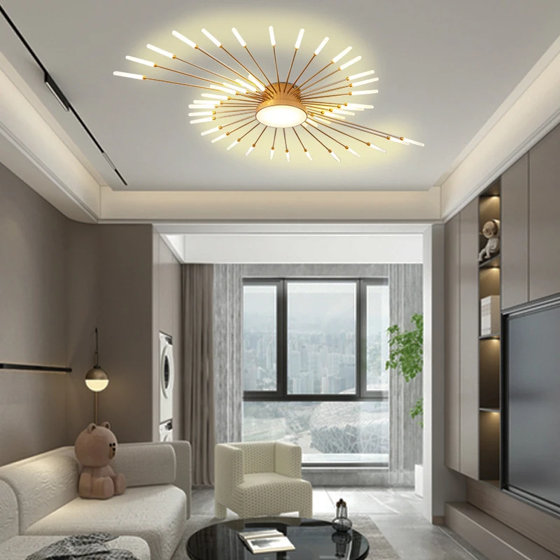 Scandinavian Style Ceiling Pendant Light, LED Ceiling Light - Smart Dimming Remote APP Control, Indoor Lighting Ceiling Lights