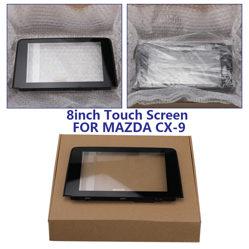 

8 Inch Touch Screen Glass Digitizer For Mazda CX9 CX-9 2016-2019 TK49-611J0 TK49-611JA TK49-611JB Radio Navigation Parts