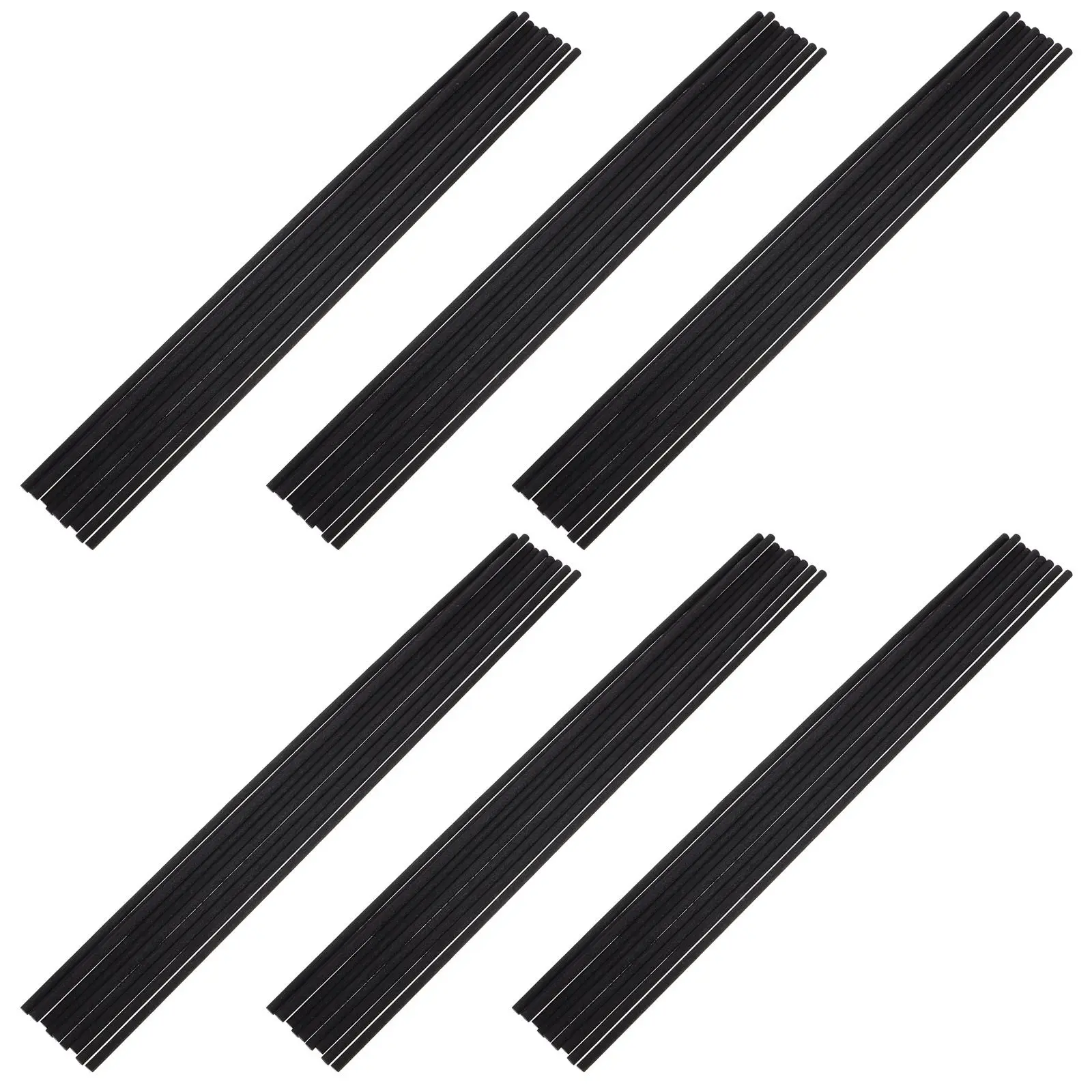 

100Pcs Black Fibre Diffuser Sticks Refill for Essential Oil Aroma Diffuser Room Fragrance Sticks Home Office Bathroom Spa