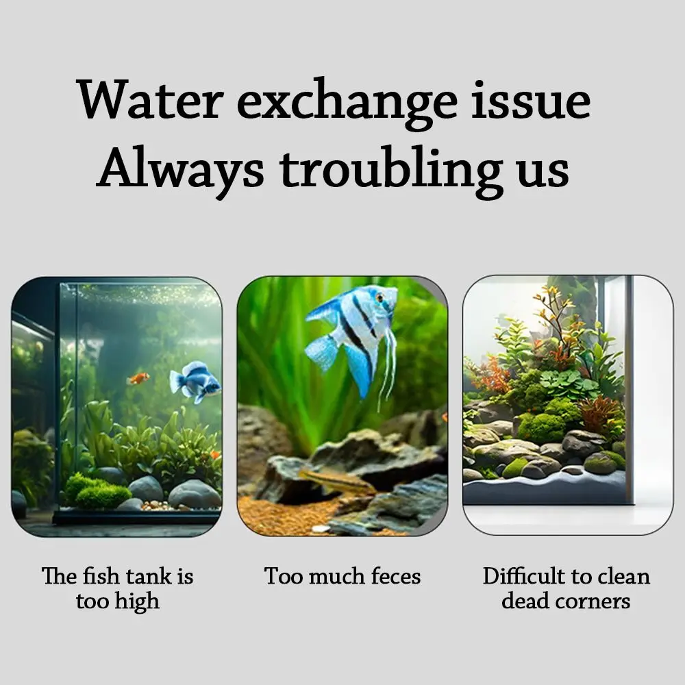 

Durable Manual Fish Tank Water Changer Water Absorber Sand Washer Aquarium Cleaner Handheld Portable Water Changer Pump