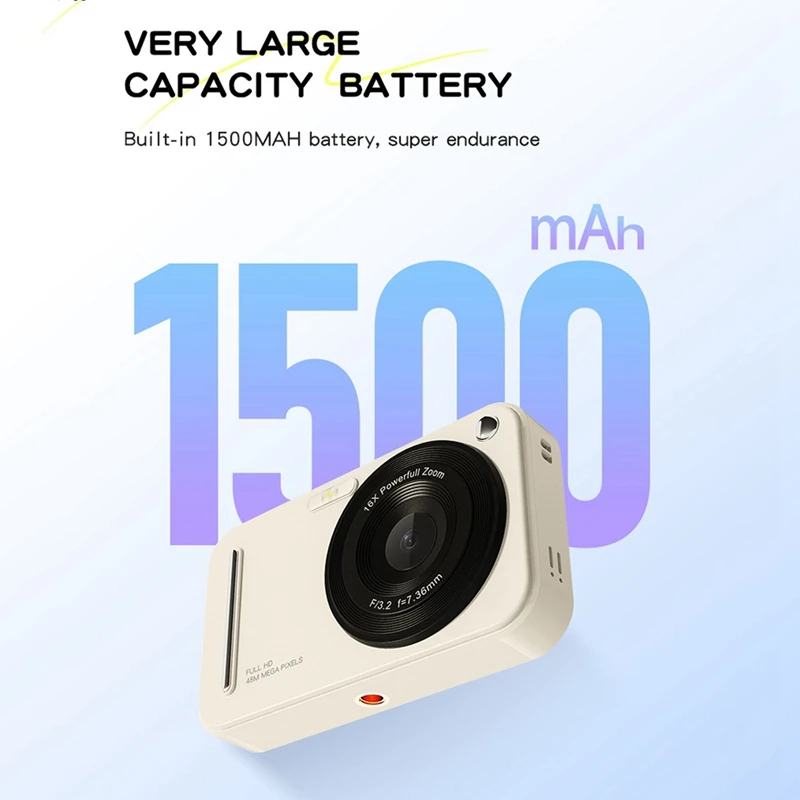 Digital Camera, Autofocus 48MP AF 4K Camera For Kids With 16X Zoom Anti Shake For Teens Kids