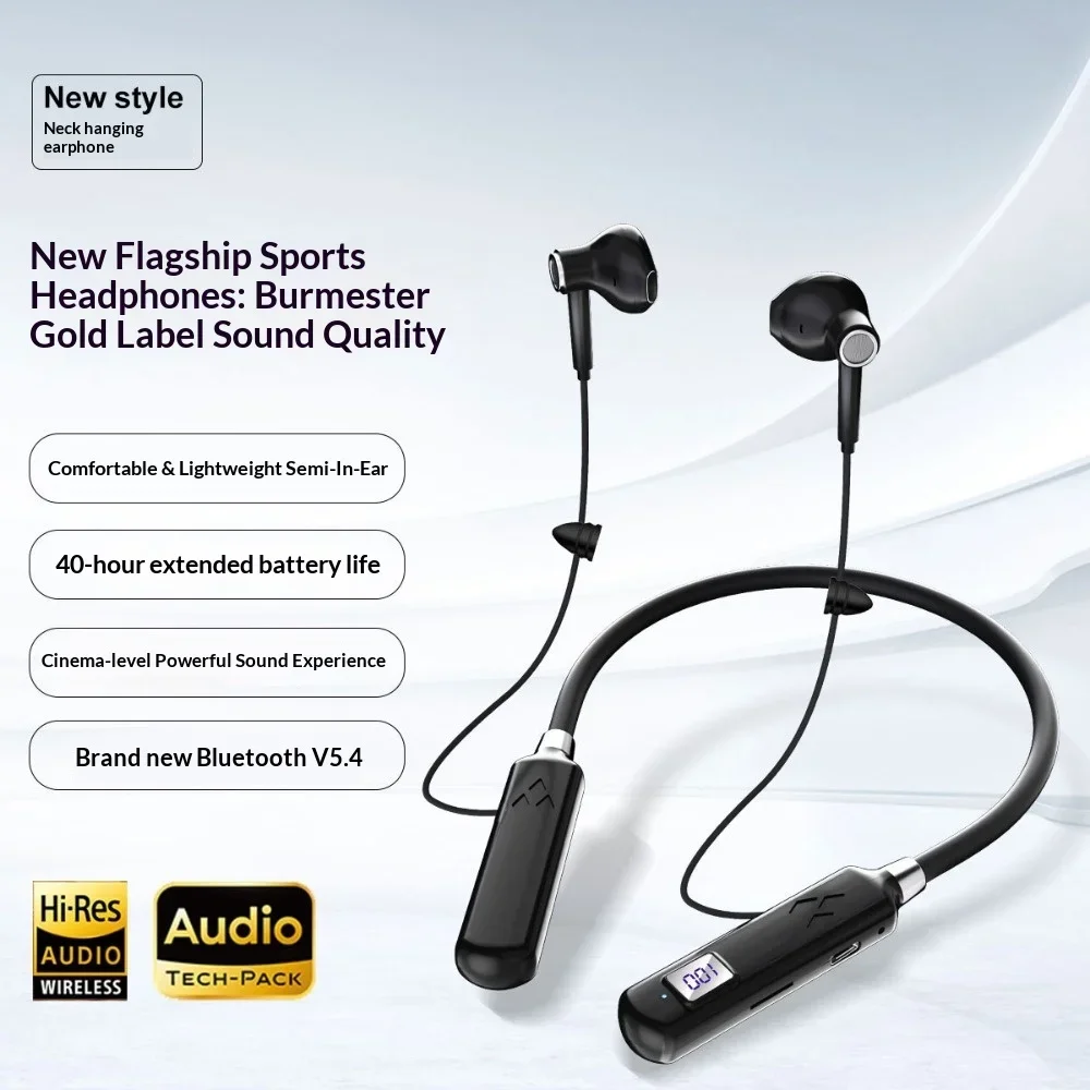 Neck-hung Wireless Bluetooth Headphones 2025 New Fashionable High Appearance Value Noise Cancellation Ultra-Long Battery Life Sp