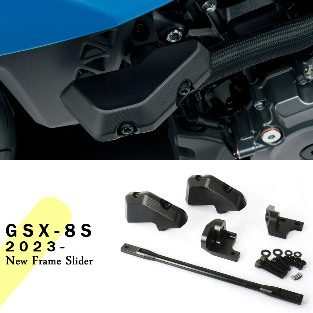 For Suzuki GSX-8S GSX8S GSX 8S 2023 2024 Frame Slider Crash Protector Motorcycle Accessories Falling Protection Kit