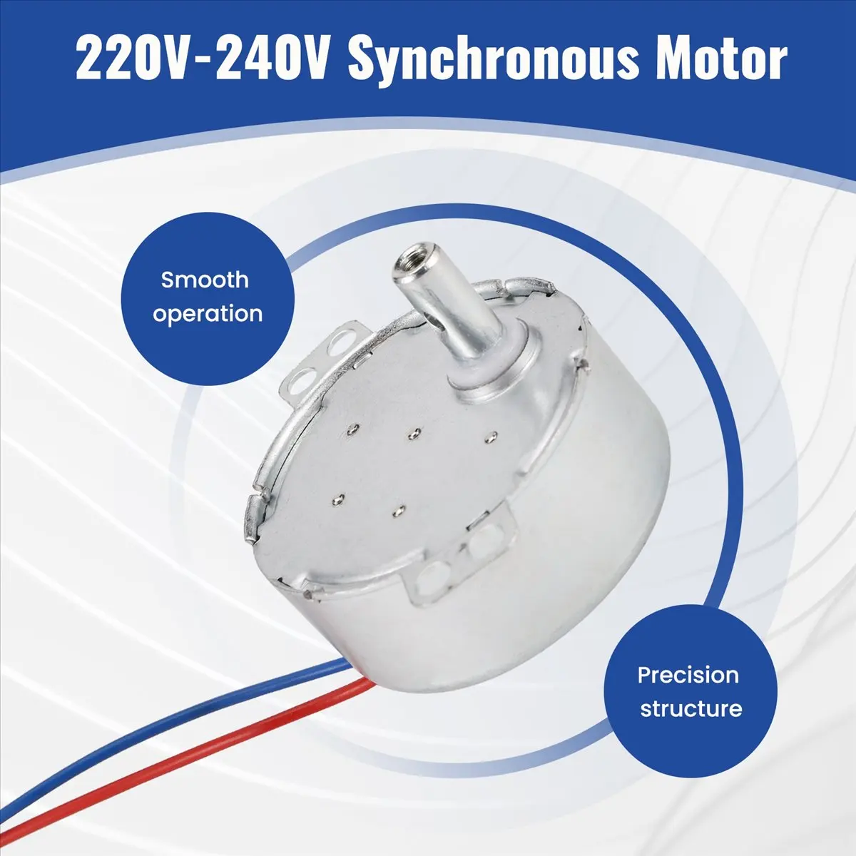 REST AC 220V-240V 4W 3RPM CCW/CW 20mm Thickness AC Synchronous Motor
