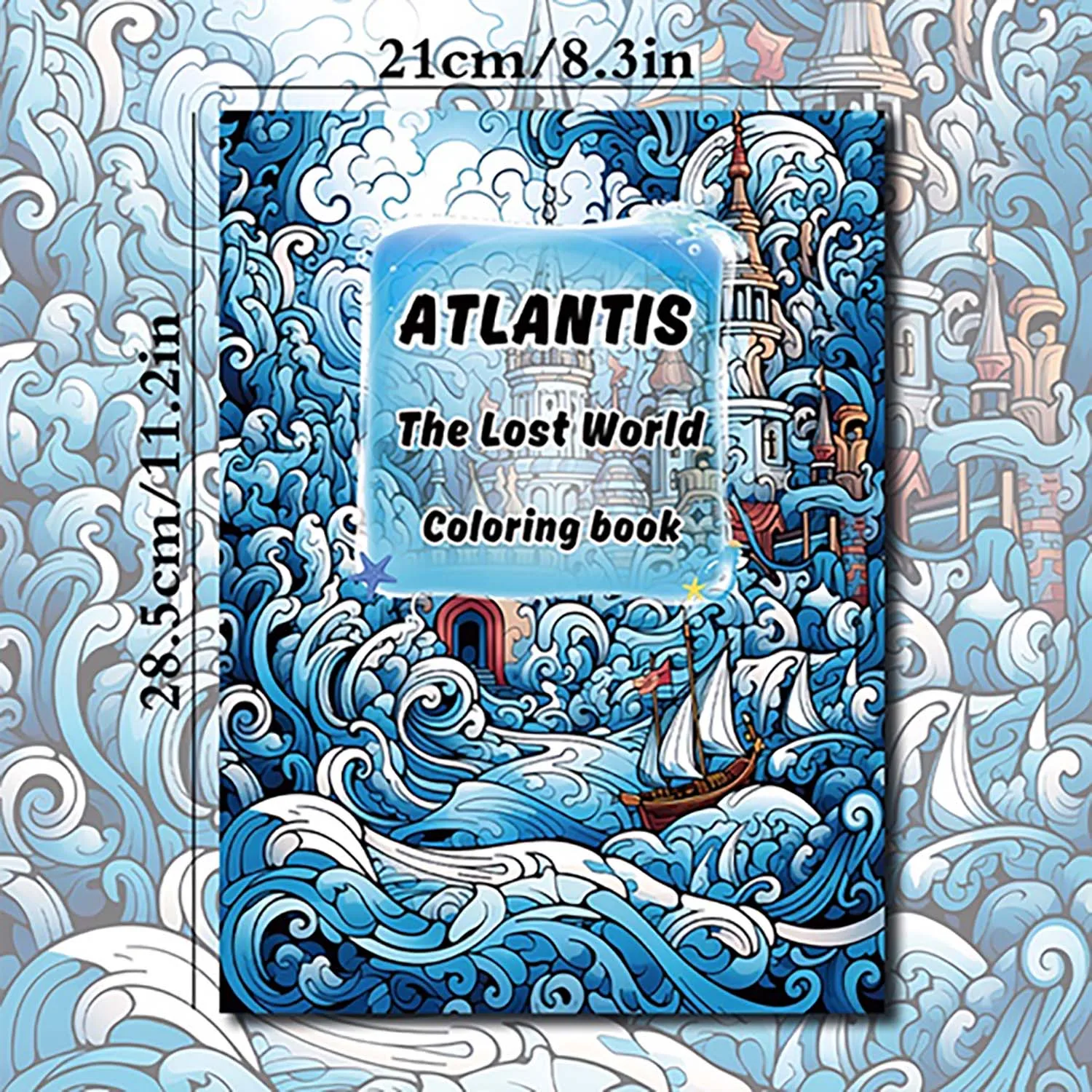 1pc,Adult Coloring Book,Teenagers Coloring Book,25 Different Patterns,100gsm Thick Paper,Stress Relief,Birthday Gift