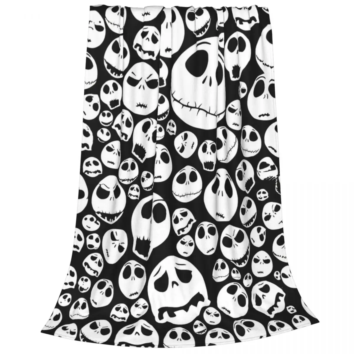 The Nightmare Before Christmas Jack Cartoon Blanket Flannel Printed Halloween Throw Blanket for Bedding Office Plush Thin Quilt