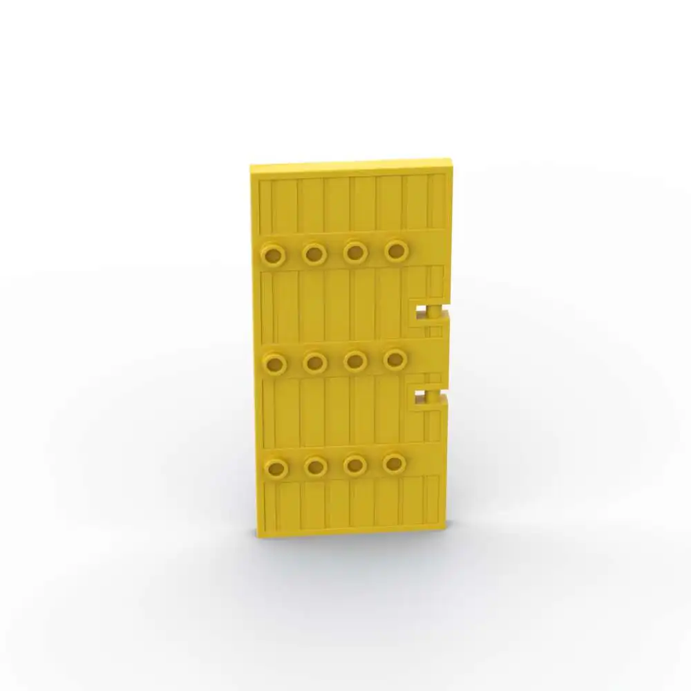 MOC 1PCS Teil Ziegel 87601 Halb Blatt Große Holz Tor Bausteine Tür Pädagogisches Partikel Puzzle Spielzeug Geburtstag Kinder geschenke