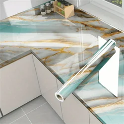 50cm DIY Kitchen Oil Resistant Living Room Bedroom Marble Wall Stickers Wallpaper Waterproof Wallpaper Self Adhesive Painting