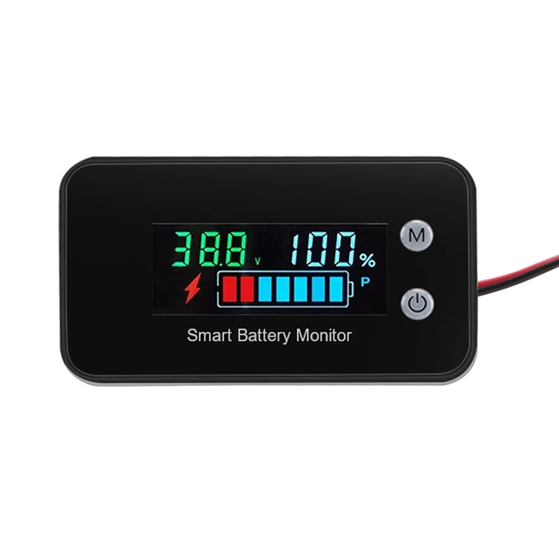 

A21F-7-100V Digital Battery Capacity Tester Battery Monitor Voltage Temperature Switch Meter For Car Ships