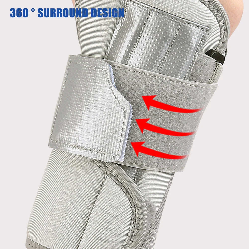 1Pcs Wrist Brace for Carpal Tunnel Relief Night Support, Unisex Adjustable Splint Right Left Hands Tendonitis, Arthritis Sprains