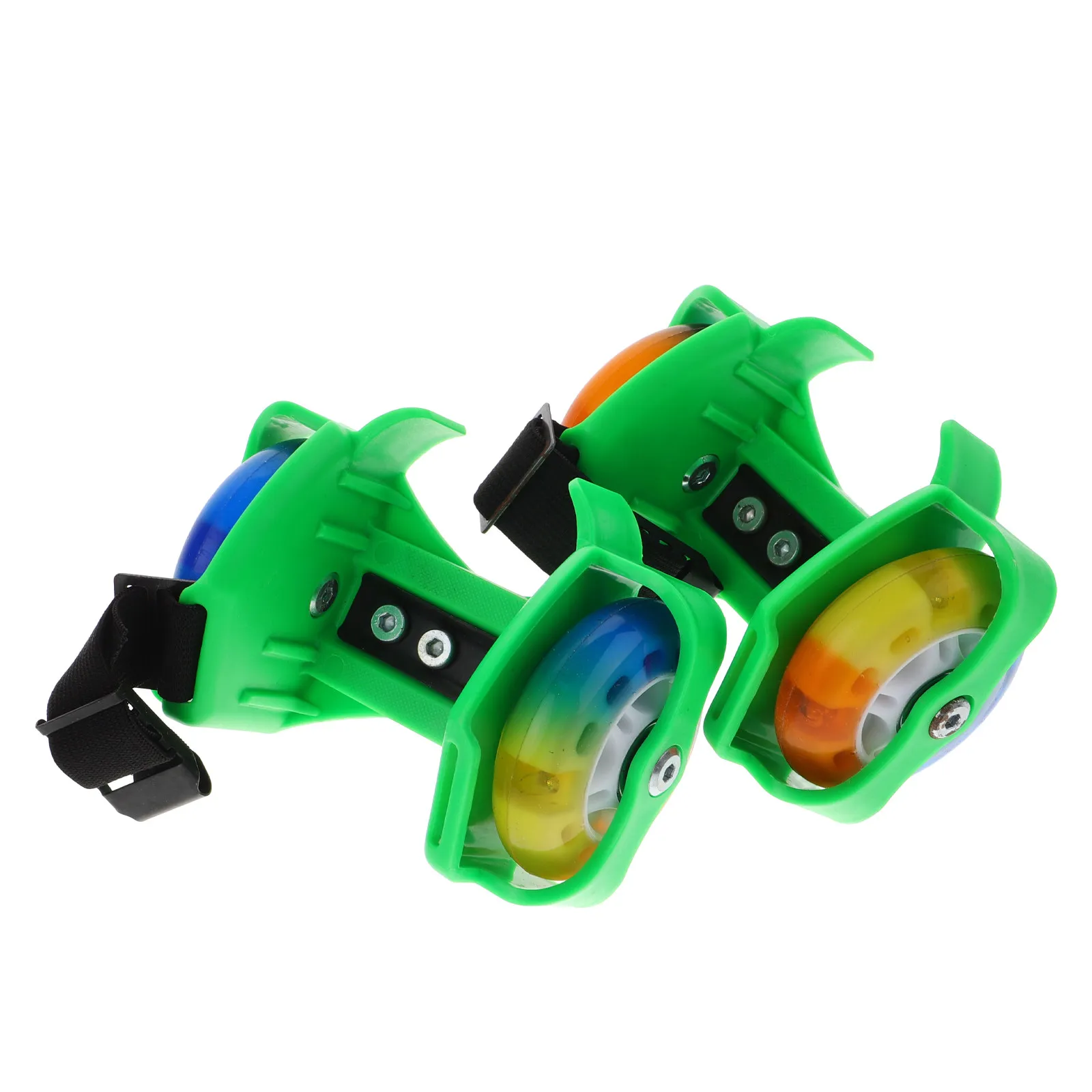1pair-adjustable-light-up-roller-skates-outdoor-skating-shoes-comfortable-breathable-protective-beginner-training-skate-shoes