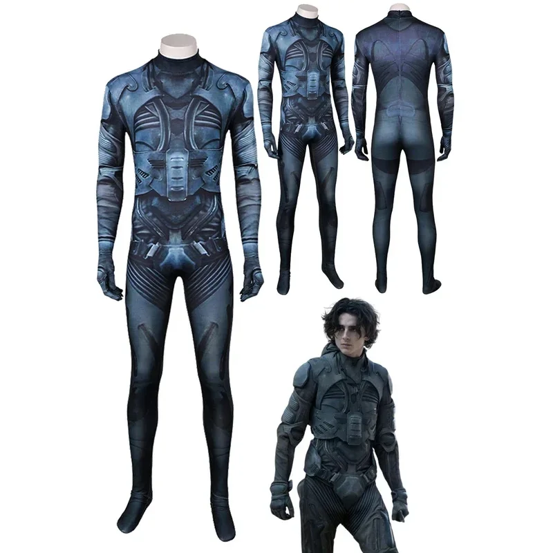 Paul Atreides Role Play 2024 costumes Movie Dune 2 Cosplay Jumpsuit Disguises Halloween Carnival Party Adult male Fantasia suit