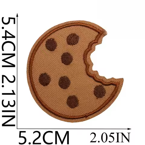 Cartoon Biscuit Embroidery Cloth Sticker Computer Embroidery Chapter Boy Ironing Funny Eye Embroidery Sticker