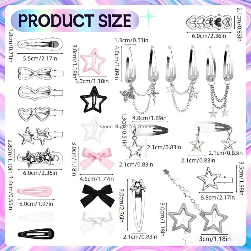 presilha-cabelo-metal-ousado-com-franja-corrente-crucifixo-presilha-estrela-42-unidades-conjunto