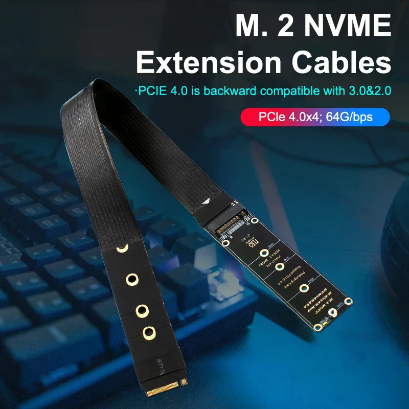 Maximize SSD Speeds! M.2 NVMe To Oculink 4i Extension Cable, SFF-8611/SFF-8612 Adapter For Graphics Cards