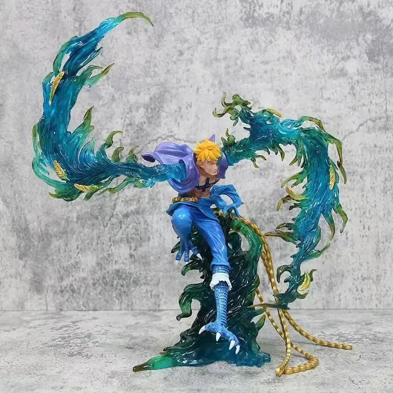 One Piece Series Figures Fantasy Phoenix Flying Marco Series Models Scene Statue Anime Character Desktop Decorations Decorate