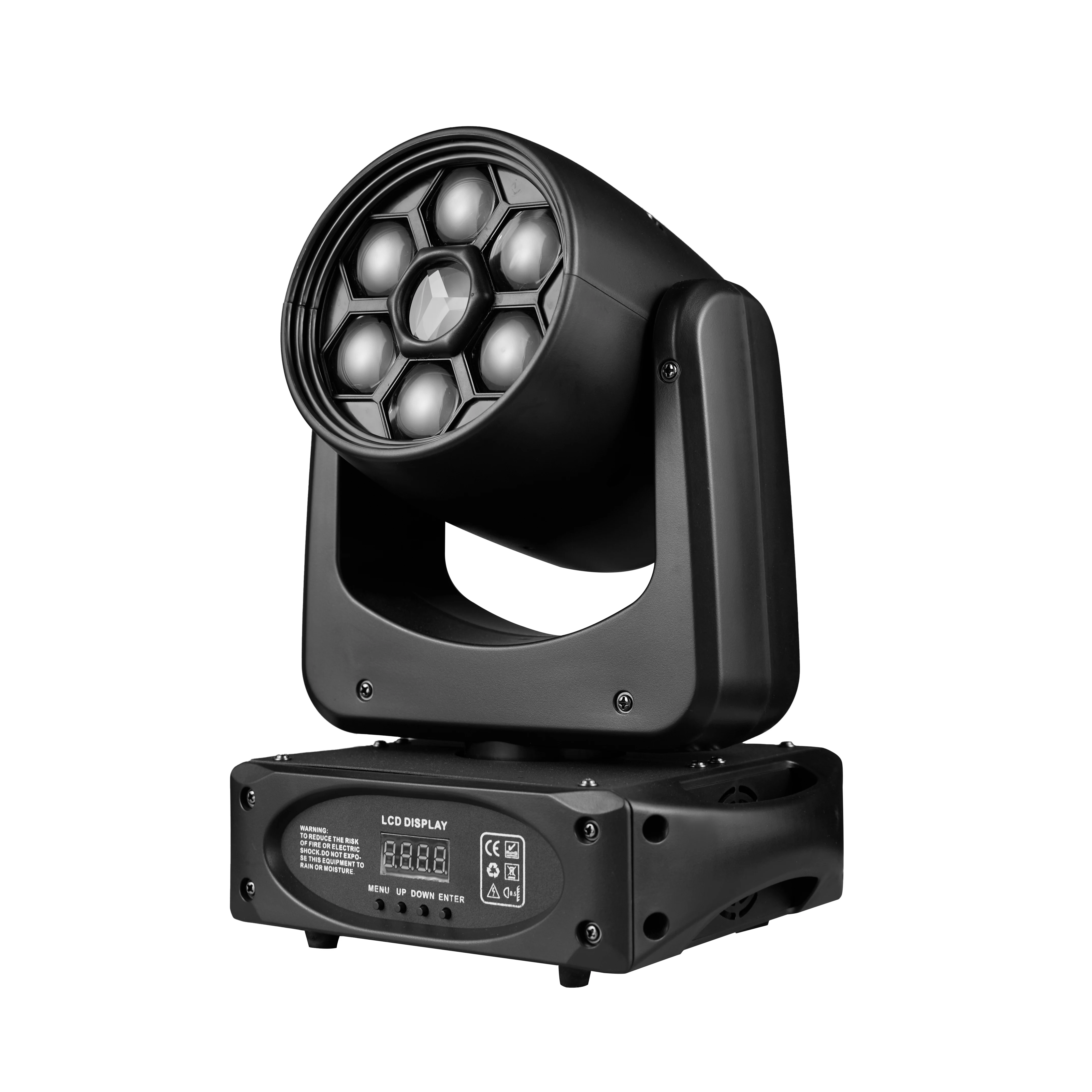 Fireions Small bee Smart trigeminal pattern + bee's eye 150W Stage Light LED Moving Head Light DMX512 House Party Disco Dj Bar