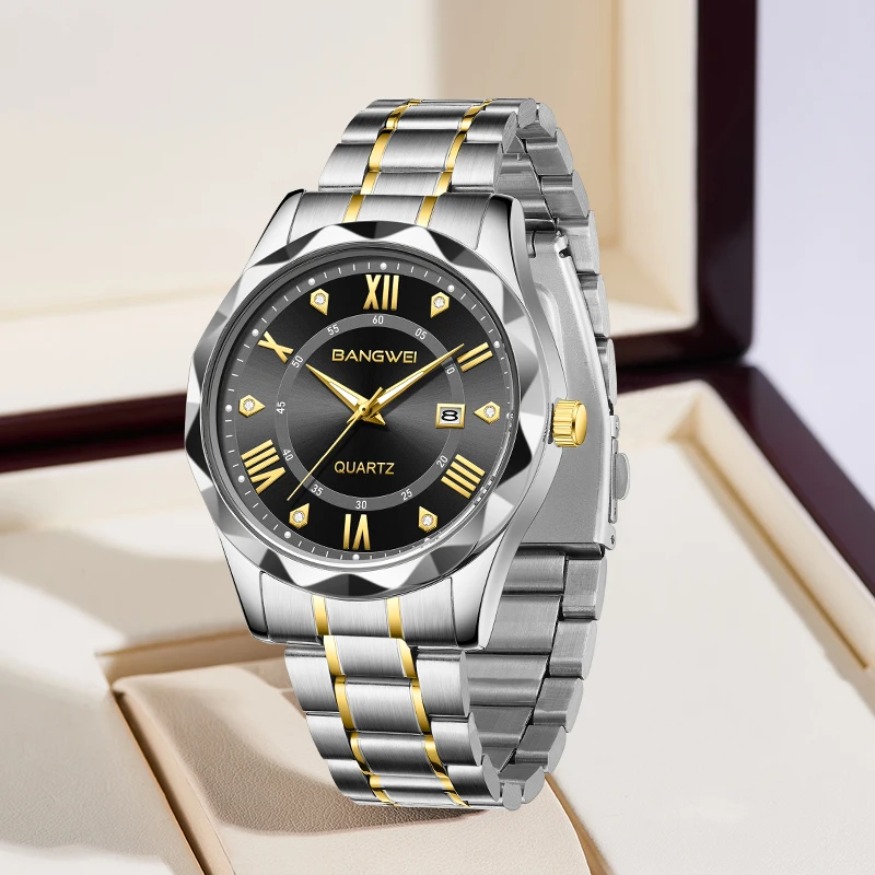 

New Fashion LIGE Casual Business Luxury Quartz Men's Watches Waterproof Watch Stainless Diamond Band Date Clock Reloj Hombre+Box