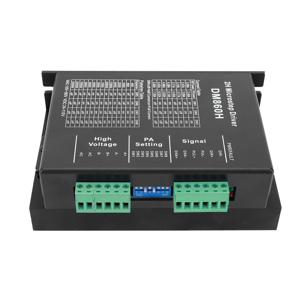 Драйвер шагового двигателя DM860H DM860, 0-200 кГц, 2 фазы, 24-110 В