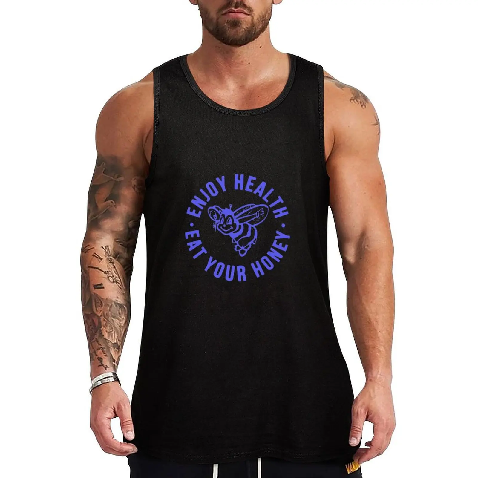 Eat your honey Tank Top Jogging Tank Top Quick Dry Breathable Sleeveless Shirt