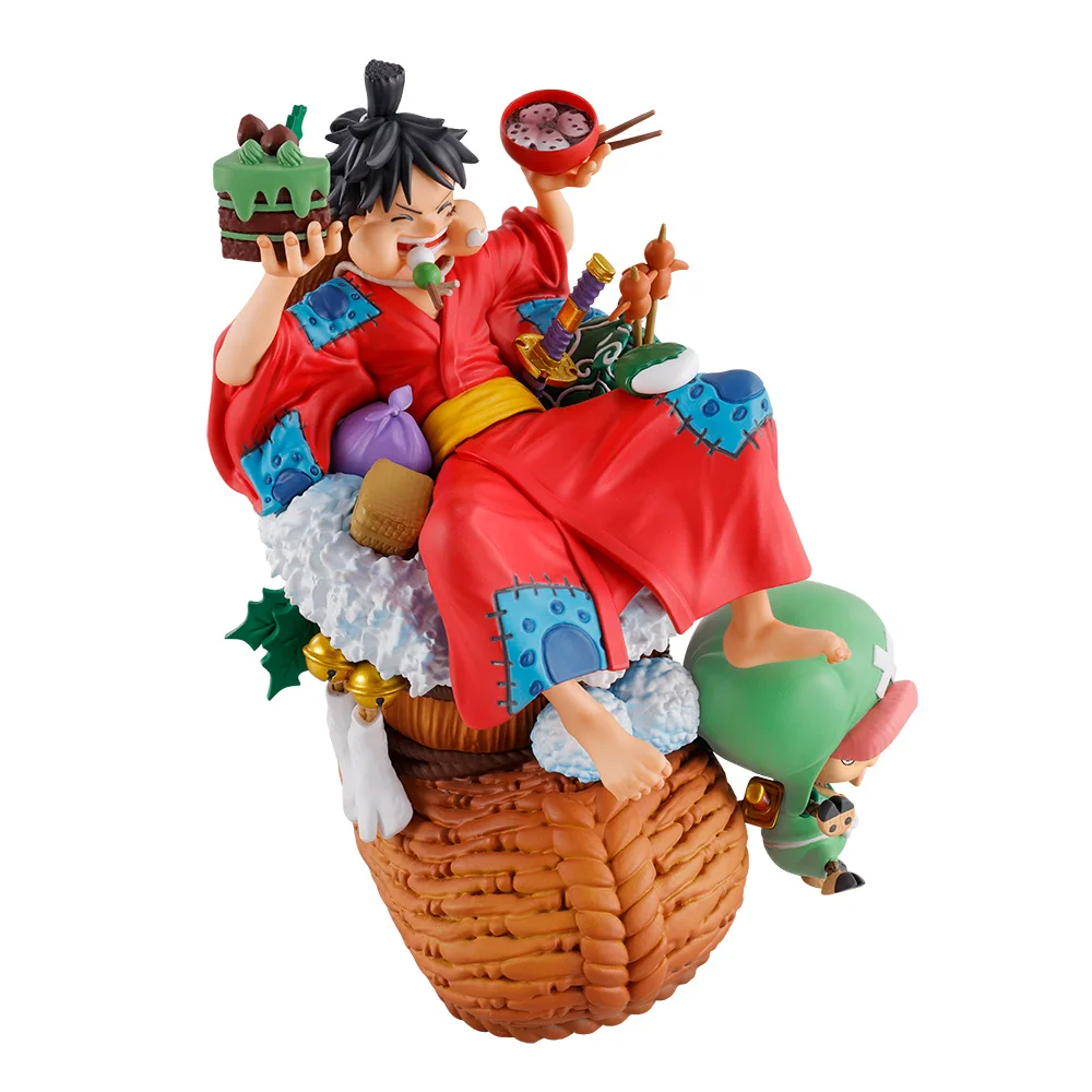 Original Megahouse One Piece LOGBOX RE BIRTH 01 Tony Tony Chopper Monkey D Luffy Anime Figure Action Model Toys Gift