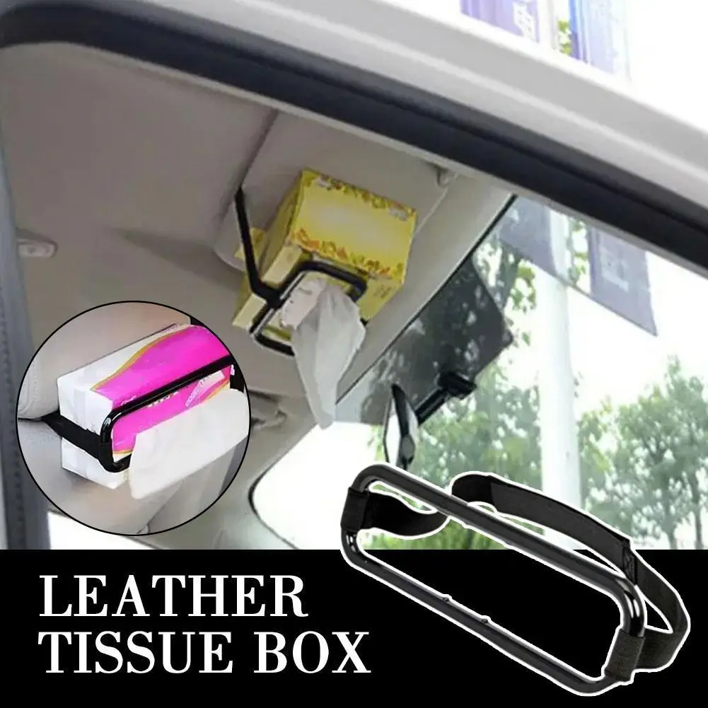 

Car Tissue Box Car Paper Towel Holder Clip Seat Back Visor Hanging Storage Box Frame Vehicle Supply Accessory For Tissue Box