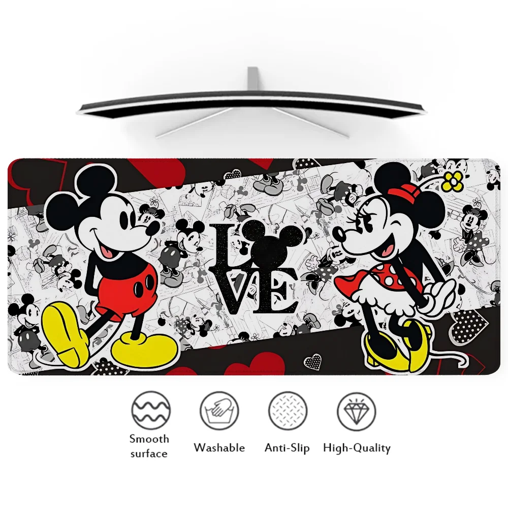 Mickey Minnie Xxl Mouse Pad Gamer Desk Mat Pc Setup Accessories Mousepad Gaming Mats Keyboard Extended Offices Cabinet Anime