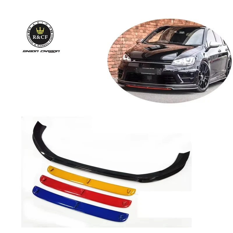 

Передний бампер Golf Mk7R, разделитель из углеродного волокна в стиле RZA для VW Golf, новое состояние