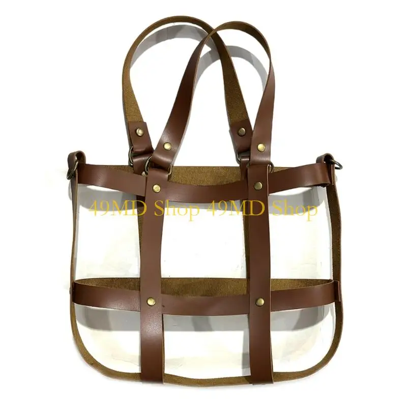 49MD Braided PU Leather Look Bag Exterior Removable Insert With Comfortable Wide Strap For Customizable Outfit