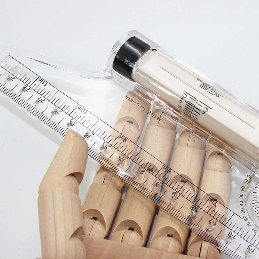 30cm Rolling Scale Rule Accurate Parallel Drawing Ruler Angle Measuring Tool for School Office Professional Use