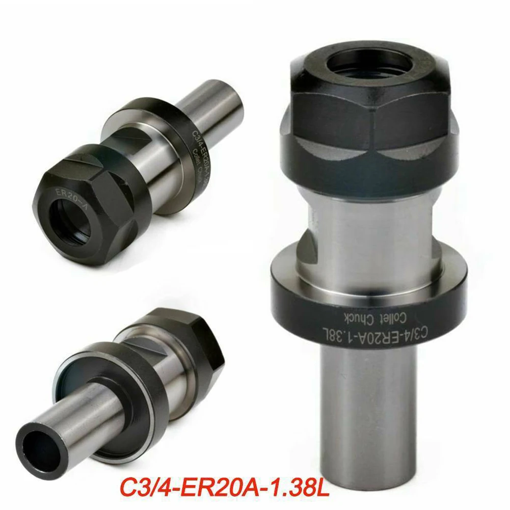 

0.0003inch Tool Holder Tools 1.38L Useful Bracket Workholding C3/4-ER20A CNC Chuck Runout Durability For Tomrach