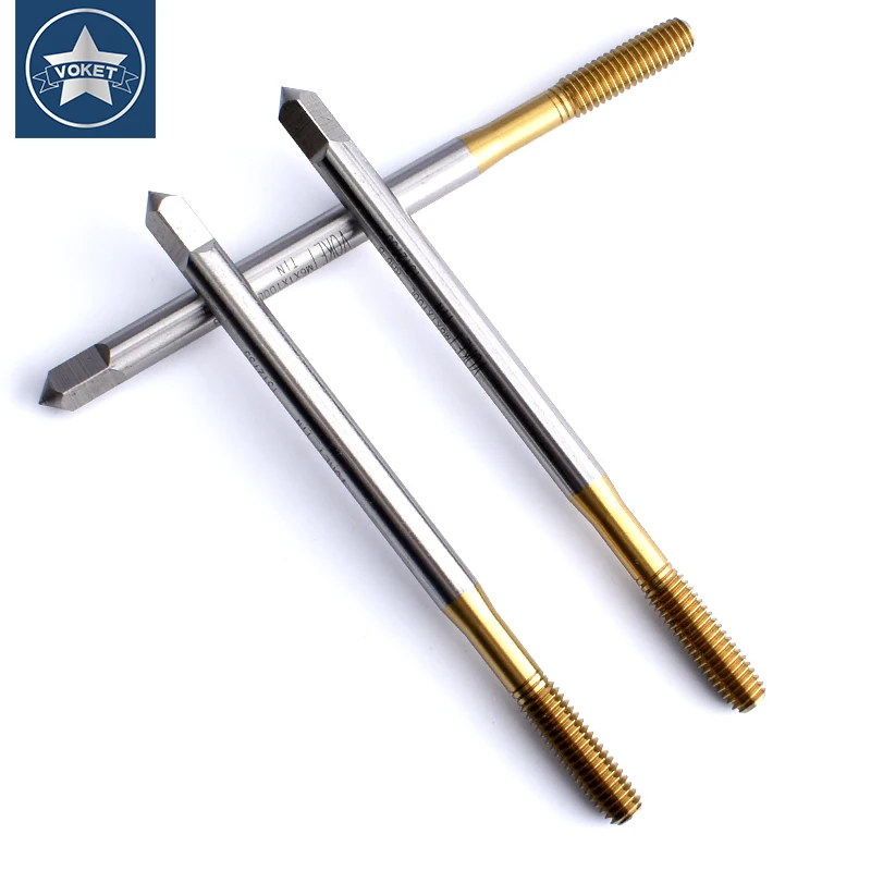 HSSE-M42 JIS Standard Long Shank 100MM With Tin Forming Tap M1.6 M2 M2.5 M2.6 M3 M3.5 M4 M5 M6 M8 M10 M12 Machine Thread Taps