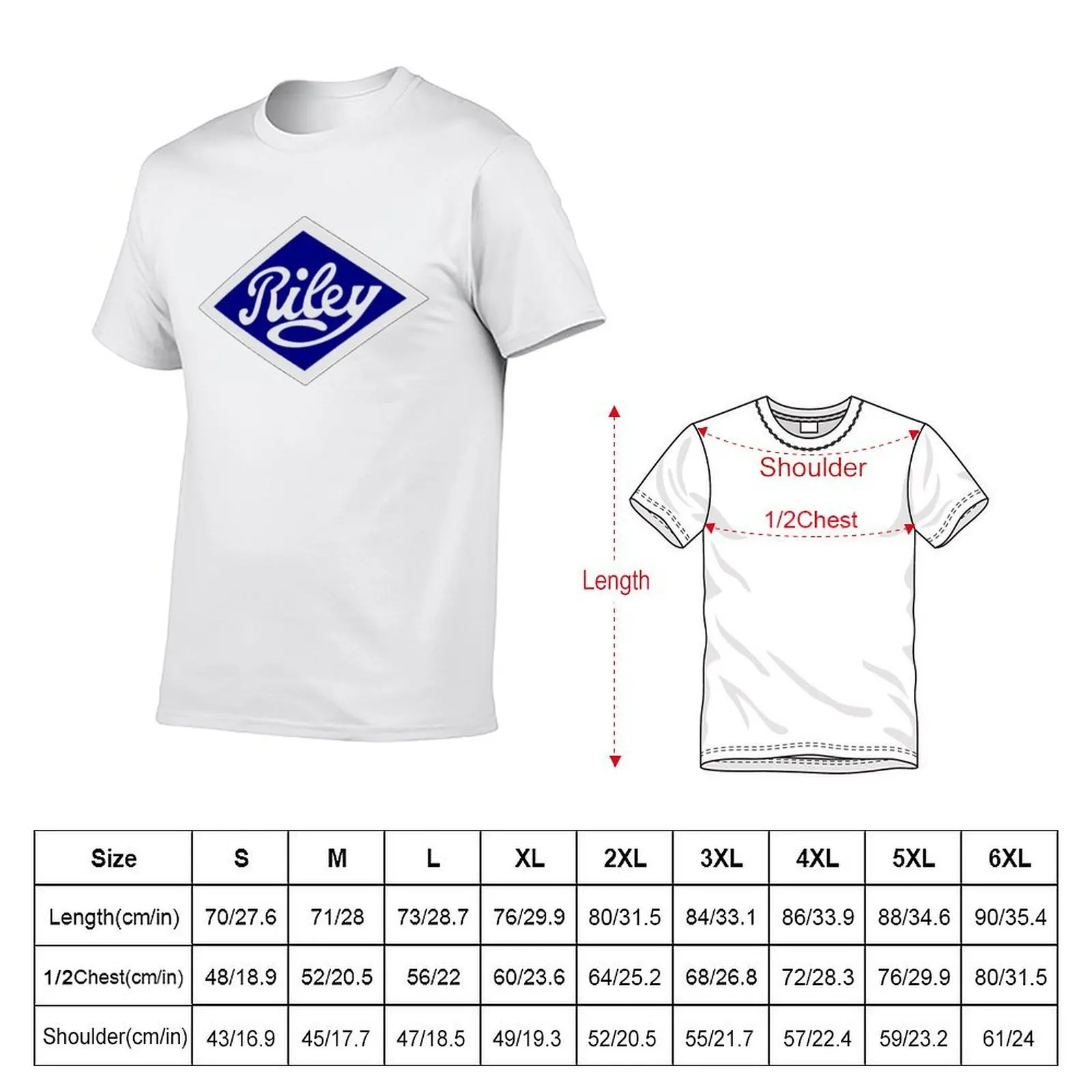 The old Riley marque badge T-Shirt man t shirt heavy cotton cotton t shirts high quality T-Shirt