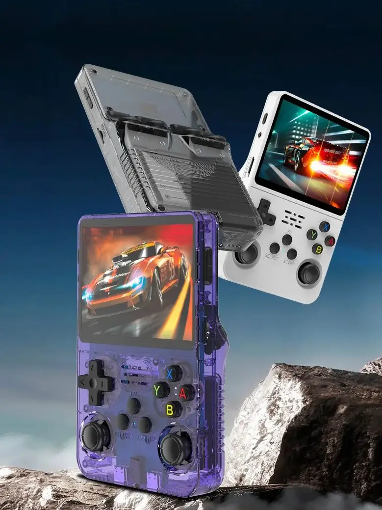 R36s retro console de videogame portátil sistema linux tela ips de 3.5 polegadas portátil player de