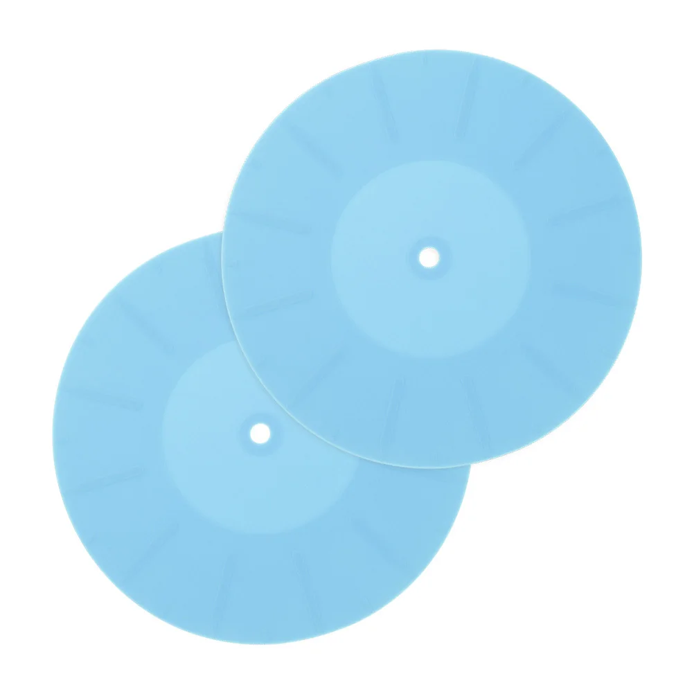 

2Pcs Turntable Silicone Mats Vinyl Recorder Mats Record Player Cushions Anti-Static Slipmats Protective Pads for Vinyl Records