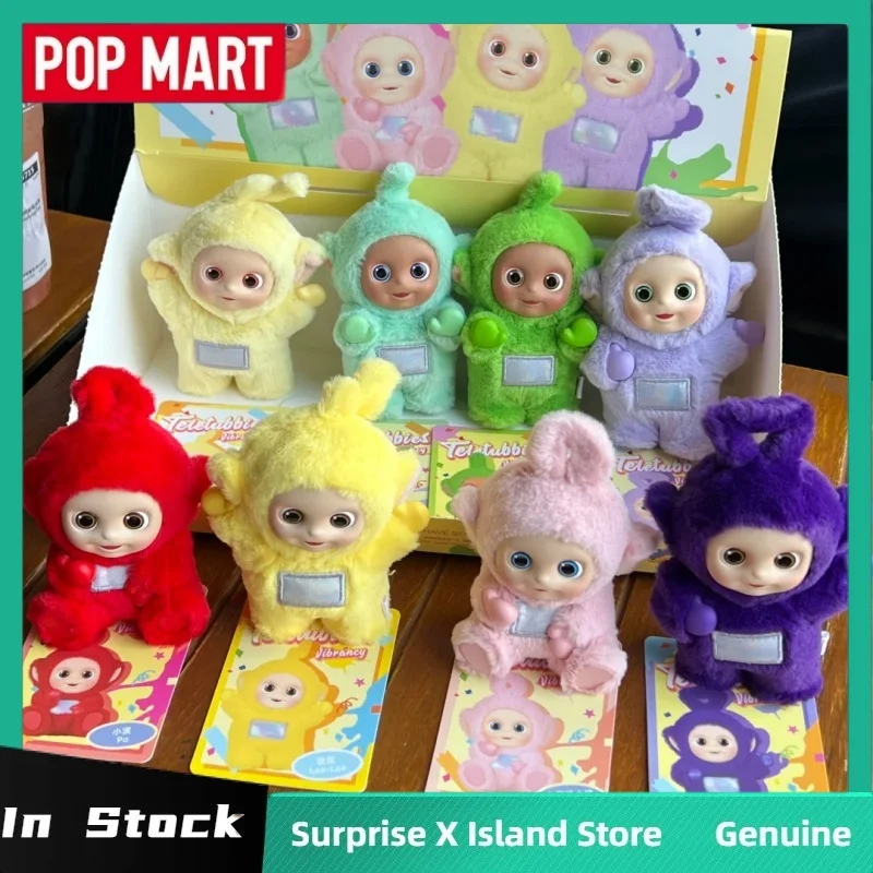 حقيقي Popmart Teletubbies قل مرحبا سلسلة صندوق أعمى لعبة أفخم المفاتيح الشكل هدية العصرية اللعب صندوق غامض الحلي الهدايا #2